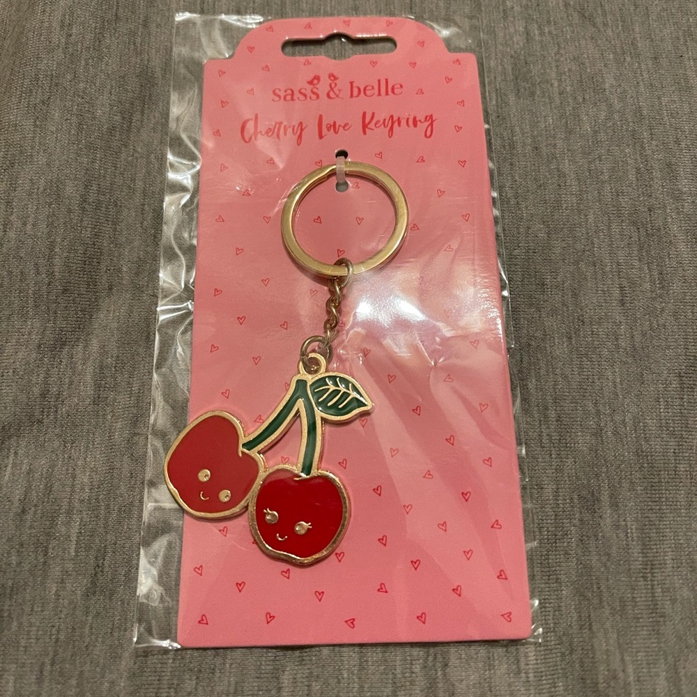 Cherry cherries 🍒 keychain sass & belle